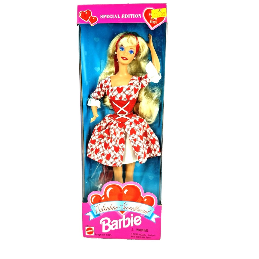1995 Mattel Valentine Sweetheart Barbie Special Edition #14644 NIB